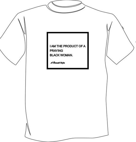 Product of Praying Woman T-Shirt - White