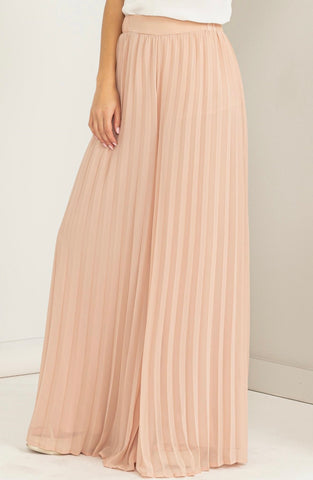 Haute Girl Wide Leg Pants - Blush