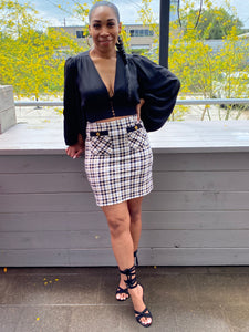 Buckingham Plaid Skirt