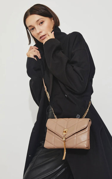 Lauren Tassel Crossbody - Nude