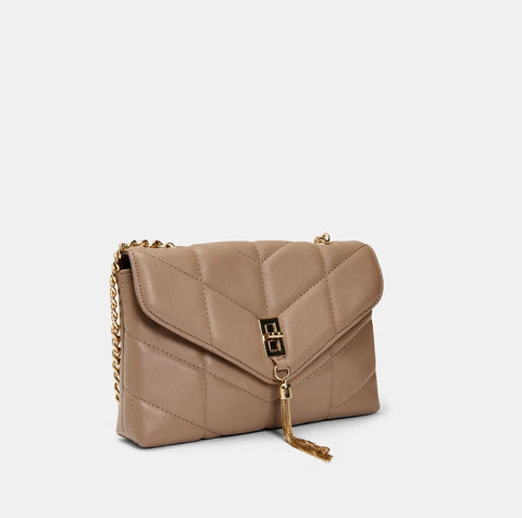 Lauren Tassel Crossbody - Nude